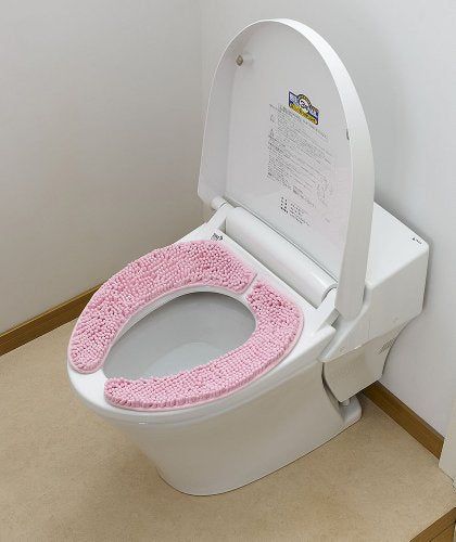 [New] SUSU toilet seat sheet just sticks fluffy pink