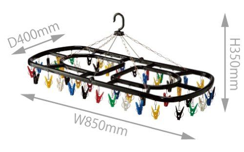 [New] CB Japan Super Jumbo angle hanger 48 colorful BK