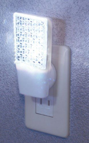 [New] ELPA LED Nightlight light, dark sensor White PM-L112 (W)