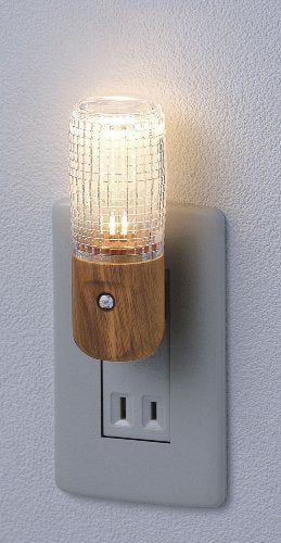 [New] ELPA LED Night Light light-dark sensor wood grain PM-LW100 (L)