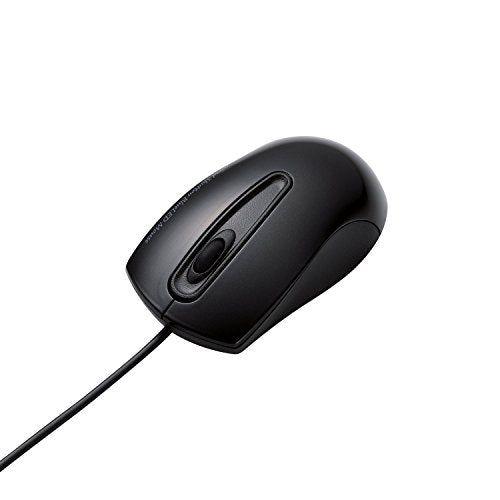 [New] ELECOM BLUELED mouse wired 3 button L size Black M-BL12UBBK