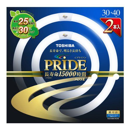 [New] Toshiba Mello Z PRIDE (Pride) Creation "Carrine" 30 type +40 Clear Daylight (3 wavelength day light color type) 2 pieces FCL30-40EDC-PDL2PN