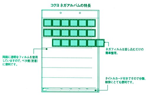 [New] Kokuyo Nega Album Pocket Pocket Pocket Pocket Baptic Clear 25 A -202 A -212