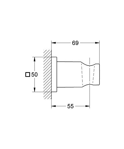 [New] Grohe Shower holder 27075000 (Gloe Japan Official, Japan Standard Compatible)