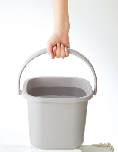 [New] Squirrel "Easy -to -use square bucket" Berg bucket 10kb body light gray