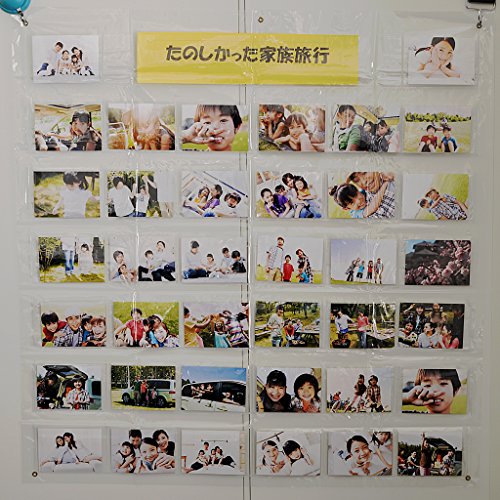 [New] KING frame supplies Wall -mounted photo folder [42 pieces storage/vertical 95 x horny 91cm] l White 71772