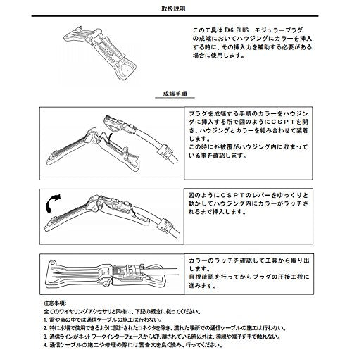 【新品】 パンドウイット カテゴリ6モジュラープラグ成端補助工具 CSPT