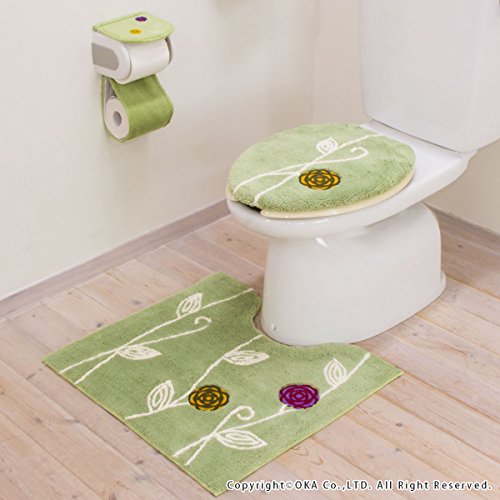 [New] Oka toilet mat Etov Green Approximately 57 × 62cm