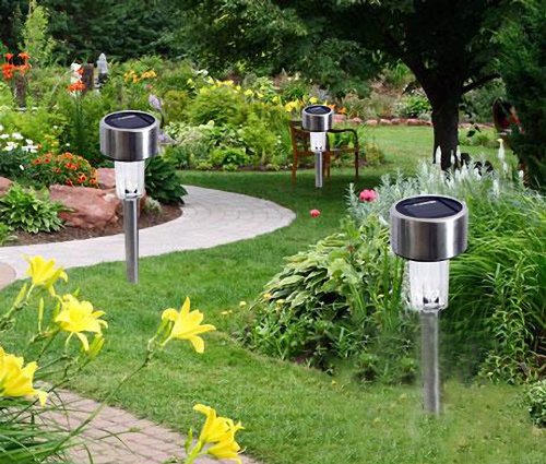 [New] [No brand] LED Sensor Solar Garden Light 10 pieces White (white)