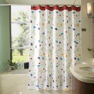 [New] Flowers are cute !! A stylish shower curtain curtain ring attached PEVA waterproof mold protection 180cmx180cm