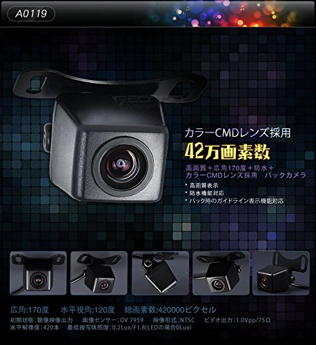 [New] High -quality waterproof color CMD lens back camera 420,000 pixel number CMD