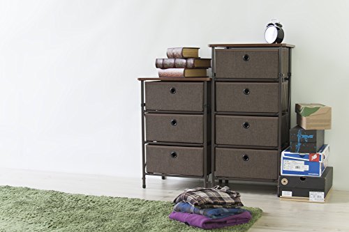 [New] Azumaya Easy assembly chest brown 4-stage LFS-702BR