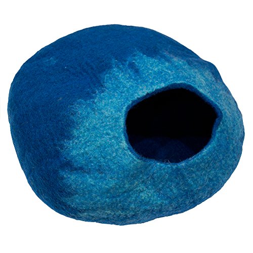 [New] Cattyman Woolfelt Pod Cat House Sea Blue