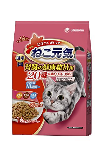 [New] Cat Energetic Kidney Health Maintenance 1.6kg with tuna, bonito, and white fish even after the age of 20