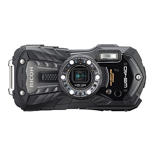 【新品】 RICOH 防水デジタルカメラ RICOH WG-40 ブラック 防水14m耐ショック1.6m耐寒-10度 RICOH WG-40 BK 04675