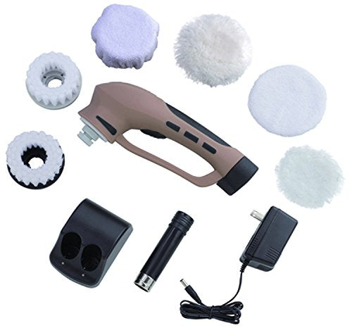 [New] CCP "Easy shoe polishing without power" Powerful shoes polisher (rechargeable) 4 attachments brown ZZ-SB11-BR