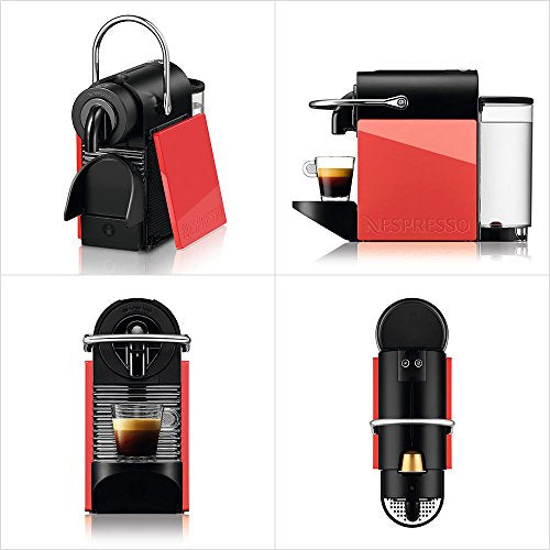 [New] Nespresso Coffee Maker Pixie Clip White & Coral Red D60WR