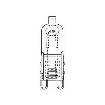 [New] Mitsubishi Mirror No Rhinbolt Halogen Lamp "Halopin" 110V 40W Frost Type G9 Back Hook Packaging JD110V40W/F/G9/P/H2