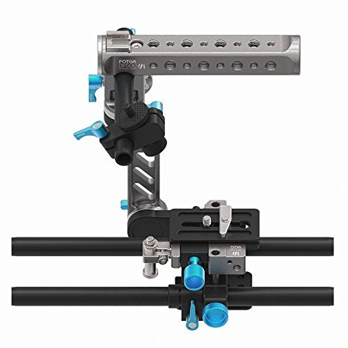 [New] (Photoga) FOTGA Quick Set Upg 15mm Standard Quick Release Rod Plate Rotating Handle + Arm Camera Cage Rig