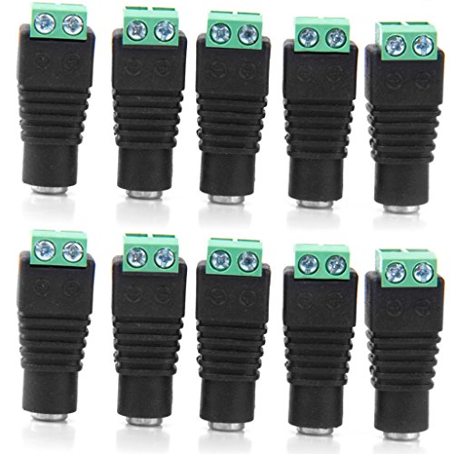 [New] [No brand] CCTV camera for camera DC Jack adapter conversion adapter 10 sets for CCTV