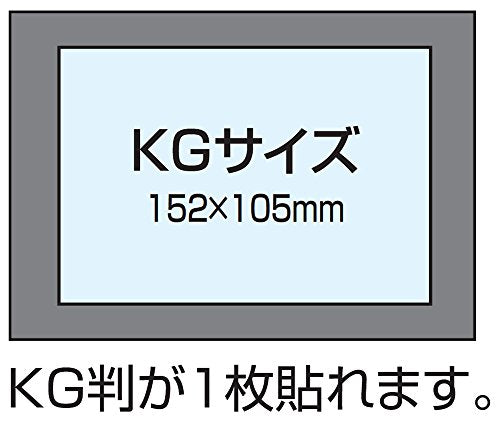 [New] Nakabayashi Book-type free album B6 KG size 16 pieces storage Aofuji H-B6B-141-8