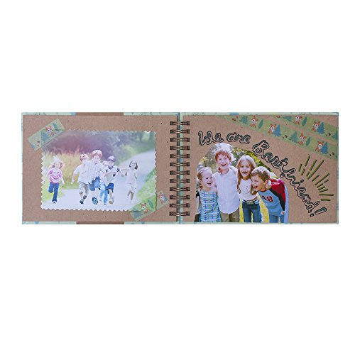 [New] Nakabayashi Album Scrap Book L Size Humming Mint Scandinavian Blue-SCL-HM-3