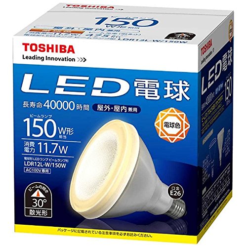 [New] Toshiba Litech LED bulb beam lamp type light bulb color 150W LDR12L-W/150W