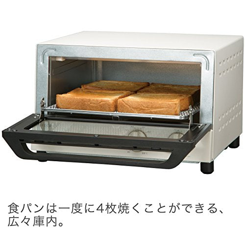 [New] Shiroka Oven Toaster [4 breads baked] White ST-131