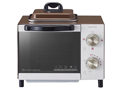 [New] Koizumi oven toaster with fried egg function brown KOS-0703/T